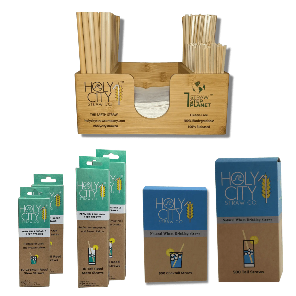 Premium Home Bar Starter Package Holy City Straw Company