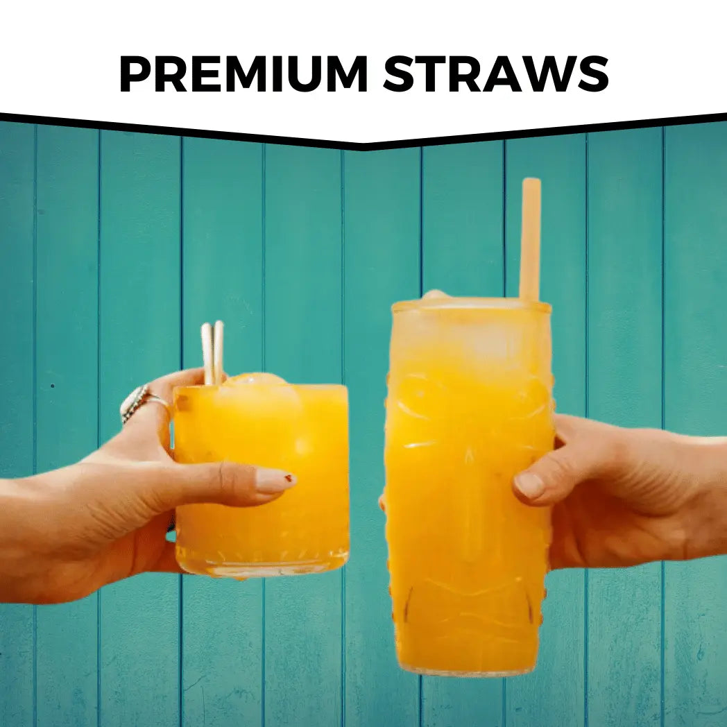 100% Plant Based Wheat and Reed Stem Drinking Straws - Holy City Straw Company