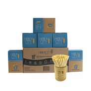 3000 count case containing 6 boxes of 500 ct boxes of Holy City Cocktail wheat Straws