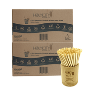 6000 count double case containing 12 boxes of 500 count boxes of Holy City Cocktail Wheat Straws