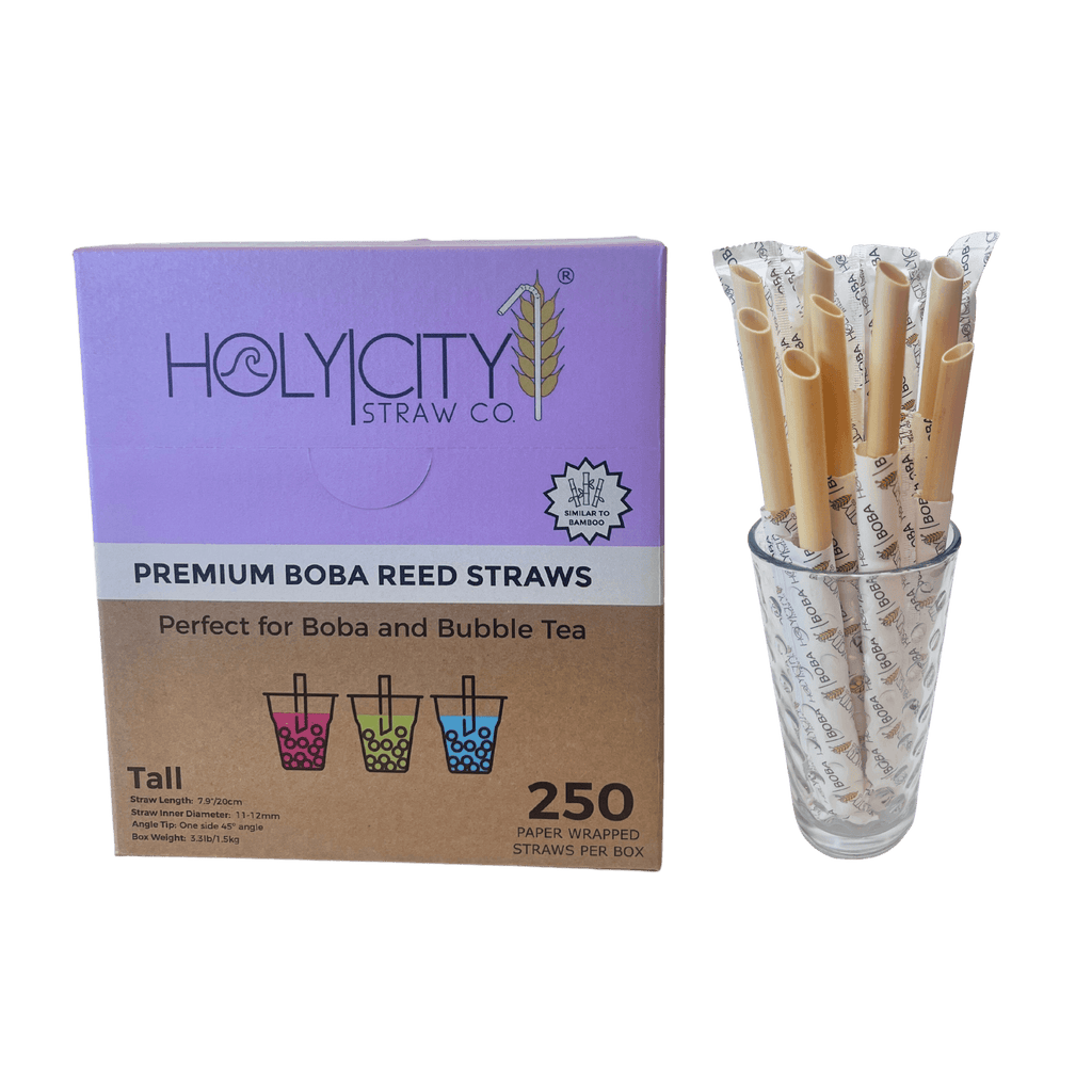 Wrapped Boba Reed Straws