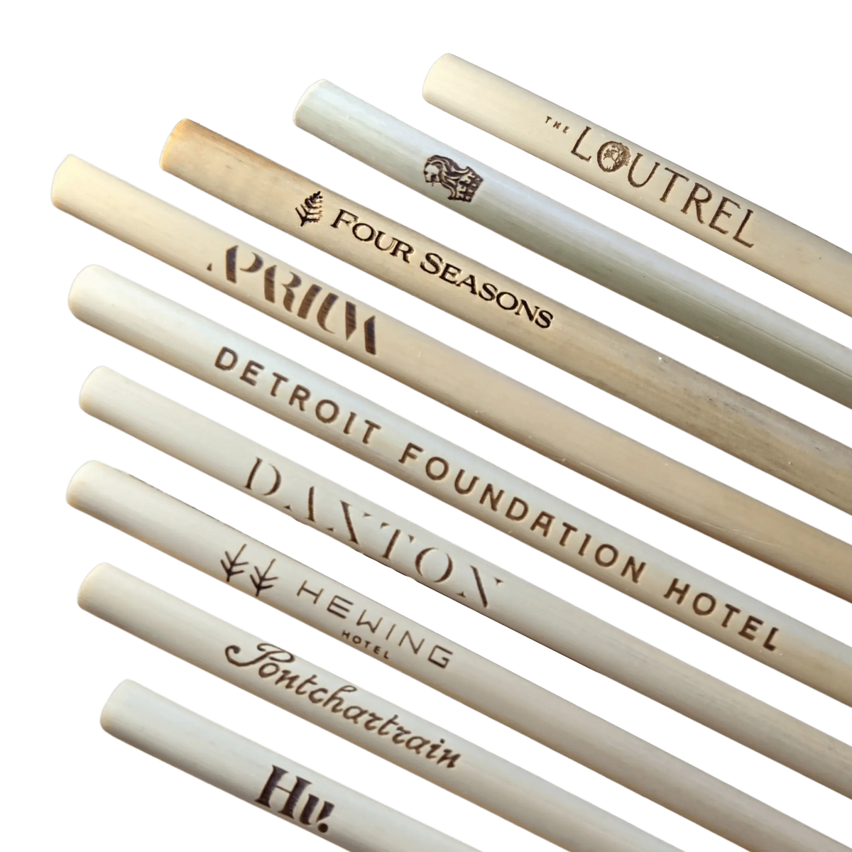 Laser Engraved Reusable Reed Straw – Holy City Straw Company