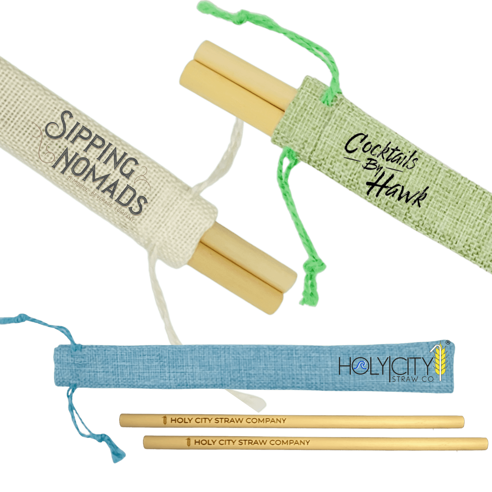 Engraved Bamboo Straws in Bulk Personalised Reusable Straws