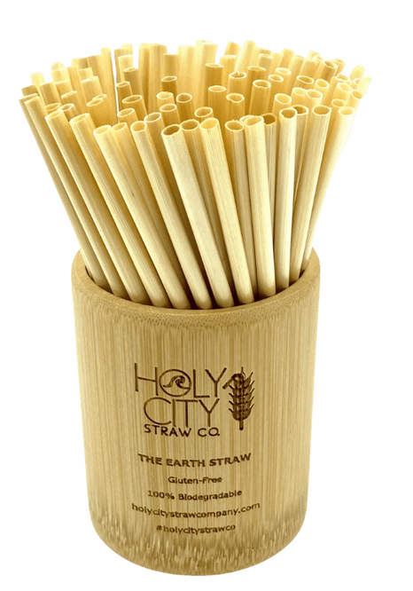 Holy City Straw Company Branded small Bamboo Straw Holder